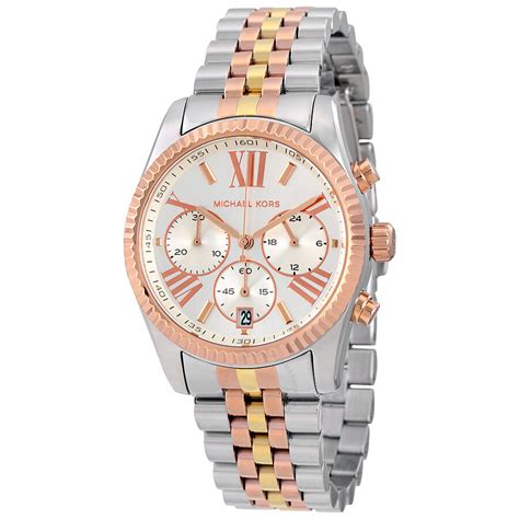 michael kors tri tone lexington watch|Amazon.com: Michael Kors Lexington Chronograph Tri.